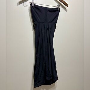 Lululemon Athletica Strappy Backless Strapless Sporty Stretchy Mini Dress Black